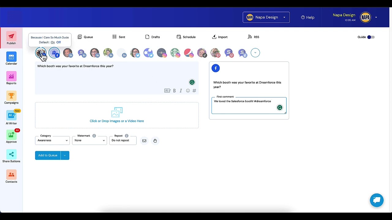 NEW FEATURE: Now You Can Schedule Your First Comment Along With Your Facebook Posts!