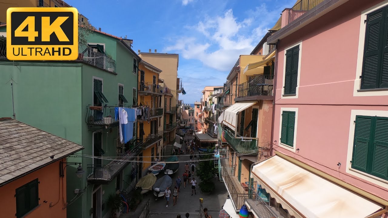 4K Cinque Terre, Italy Monterosso, Vernazza, Corniglia, Manarola, Riomaggiore