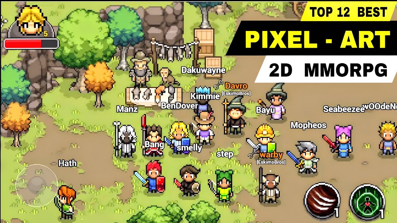12 лучших пиксельных MMORPG-игр для Android и iOS | Лучшая мобильная 2D-MMORPG с пиксельной графикой