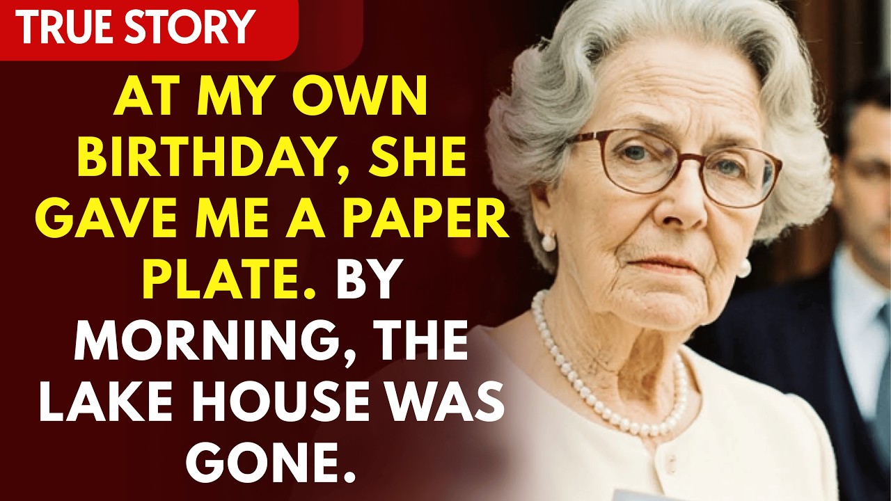 At My Own Birthday Party, My Daughter Gave Me a Paper Plate. By Morning, The Lake House Was Gone.