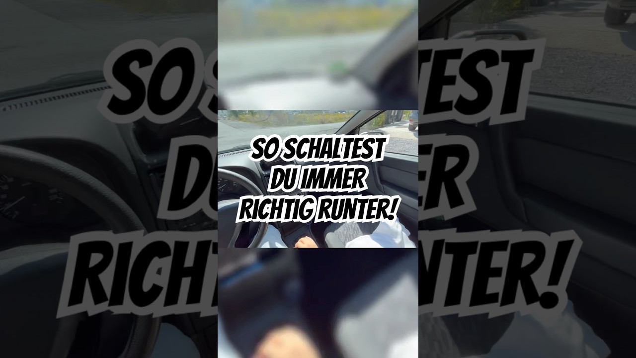 So schaltest Du IMMER richtig runter #autotipps #schalter #autofahren #fahrenlernen #tippsundtricks