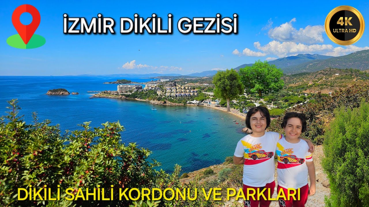 İZMİR DİKİLİ SAHİLİ , HALK PLAJI VE ÇOCUK PARKLARI GEZDİK - DİKİLİ GEZİLECEK YERLER 4K (2024)