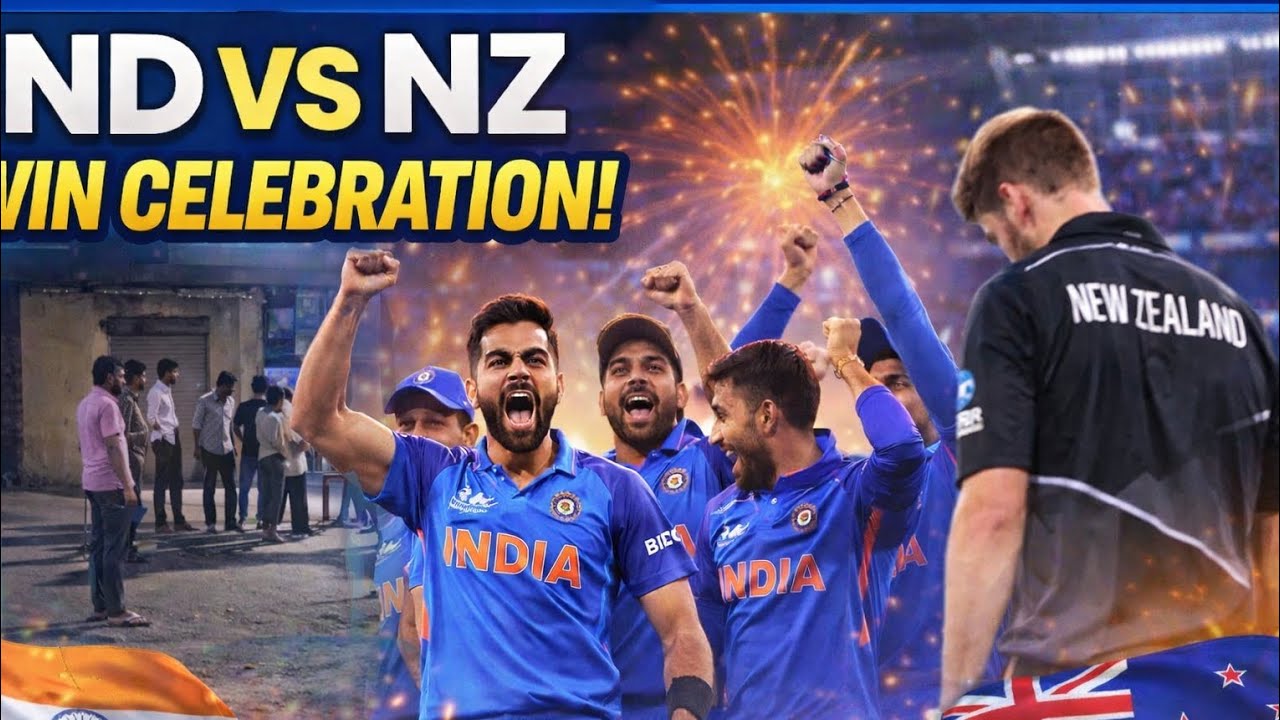 IND vs NZ Win Celebration 🇮🇳 | India Victory Celebration in Our Area | Public Reaction