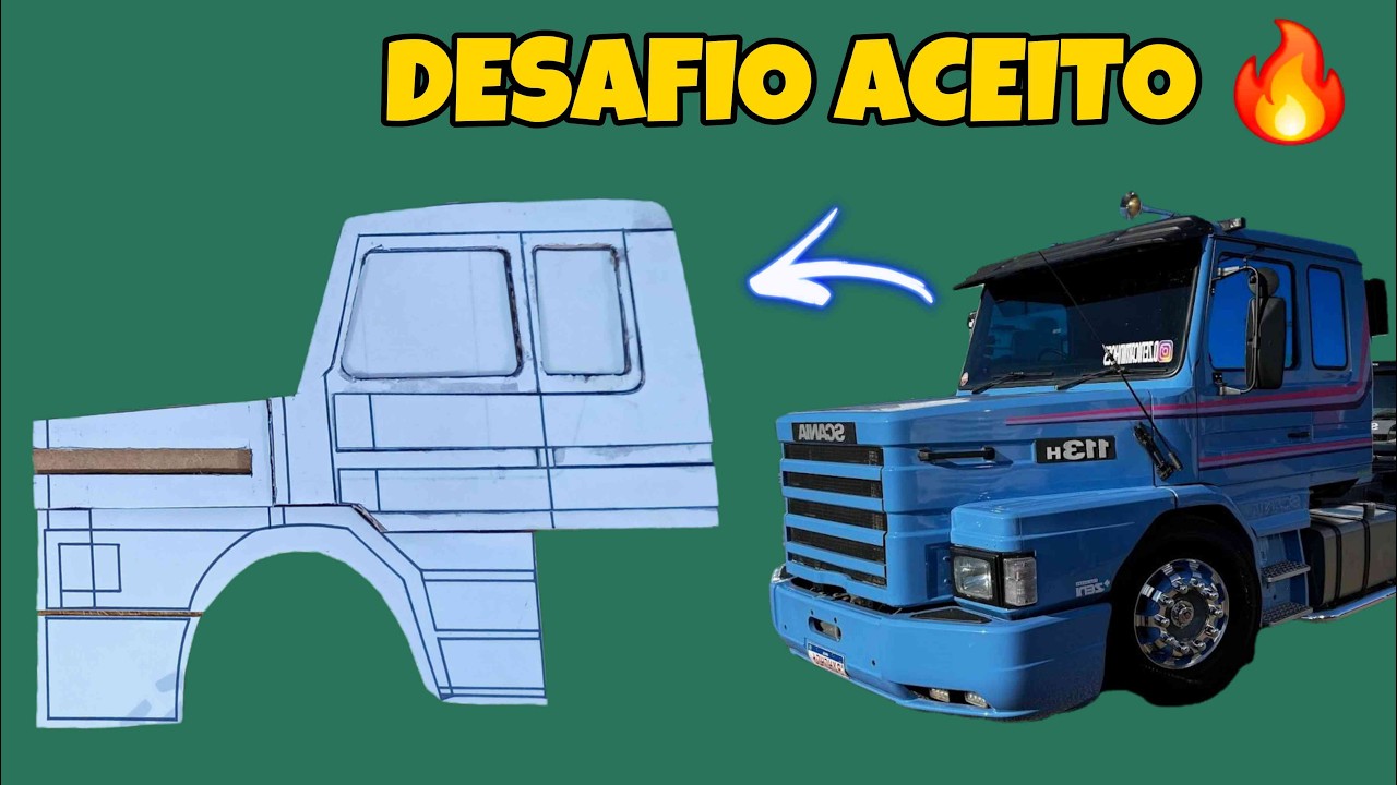 COMO FAZER UMA SCANIA 113H DE PAPELÃO DO ZERO! (PARTE 1) 🚚🔥