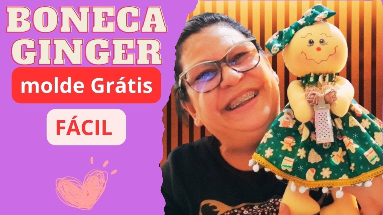 Diy- Vamos fazer a Boneca Ginger pro natal !#façaevenda #bonecadepanopassoapasso #diy