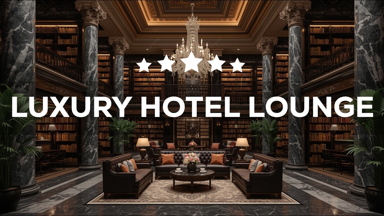 Luxury Hotel Lounge Music - Elegant Jazz Saxophone Instrumental & Soft Background Music for Relaxing
