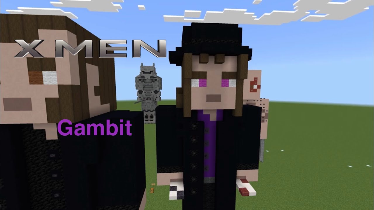 Minecraft Gambit (X-Men Origins: Wolverine) Statue Tutorial