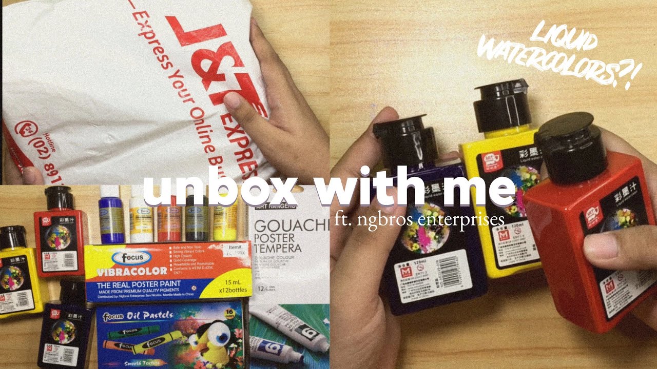 📦 unbox with me - unboxing art materials from ngbros enterprises!