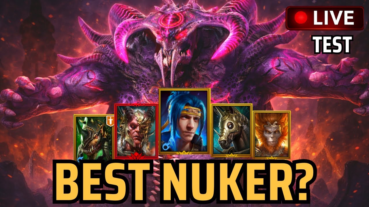 Which nuker is the best? Tainted Demon Lord Damage Test! Raid Shadow Legends