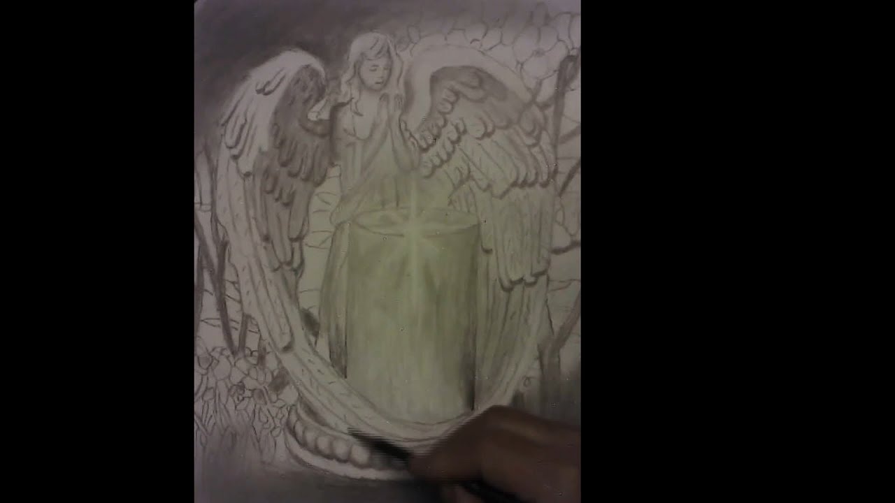 Camera Lucida Drawing of a Light Painted Angle.