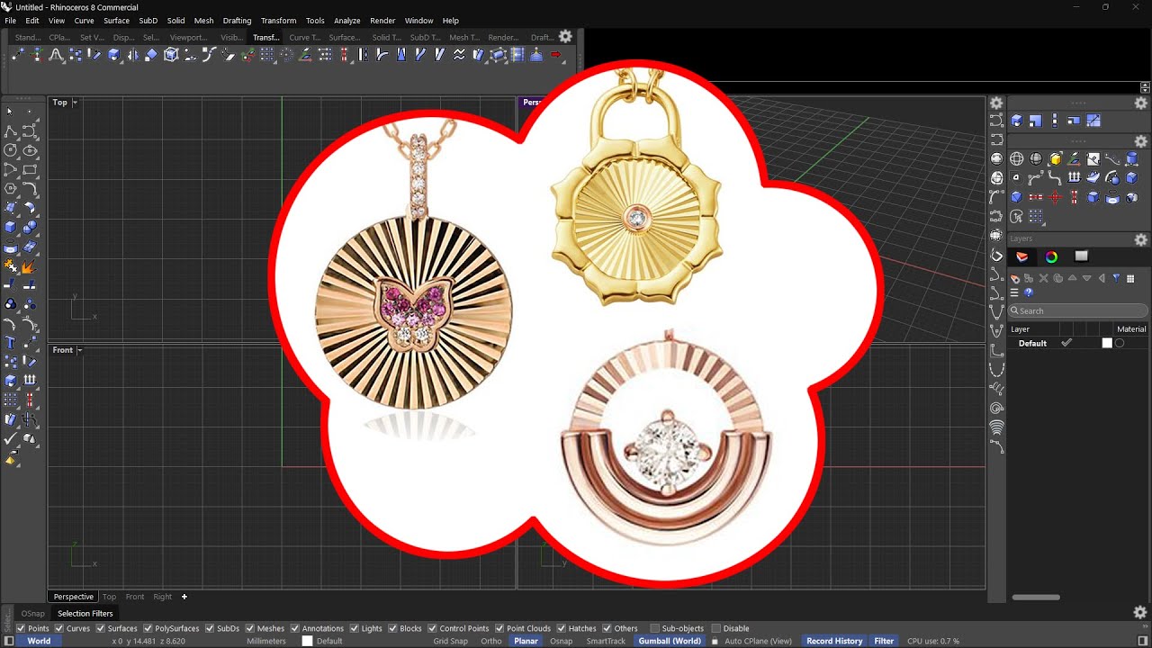 Engrave shape for jewelry design not always made by hand !!!