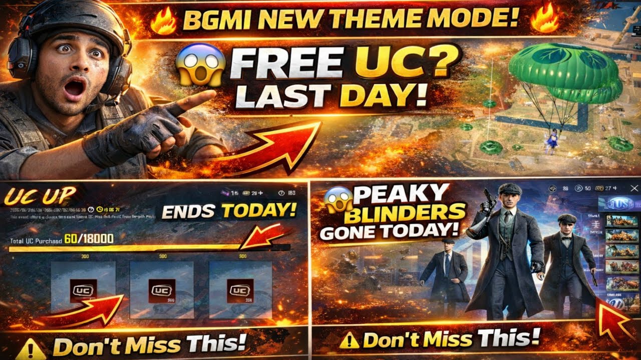 😱 Skyhigh Spectacle Genie Mode! 🔥 UC Up & Peaky Blinders Last Day | BGMI