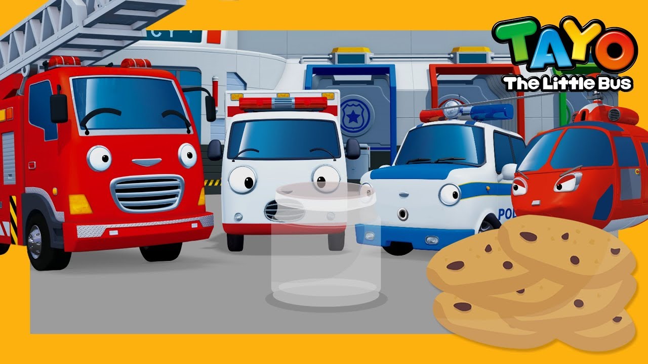 Who took the cookie from the cookie jar? l Tayo brave cars l Tayo Songs for Children