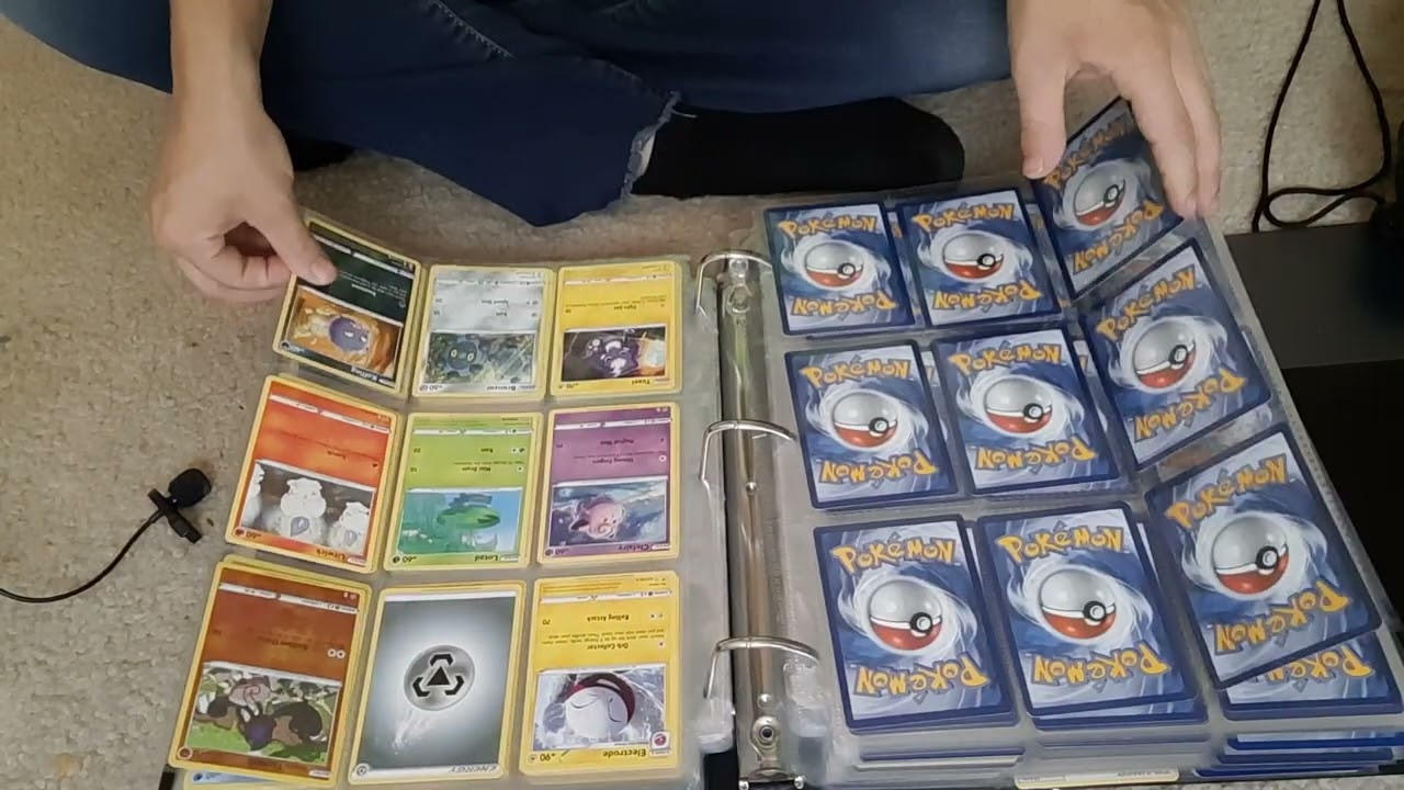 Asmr flipping through my pokemon card collection