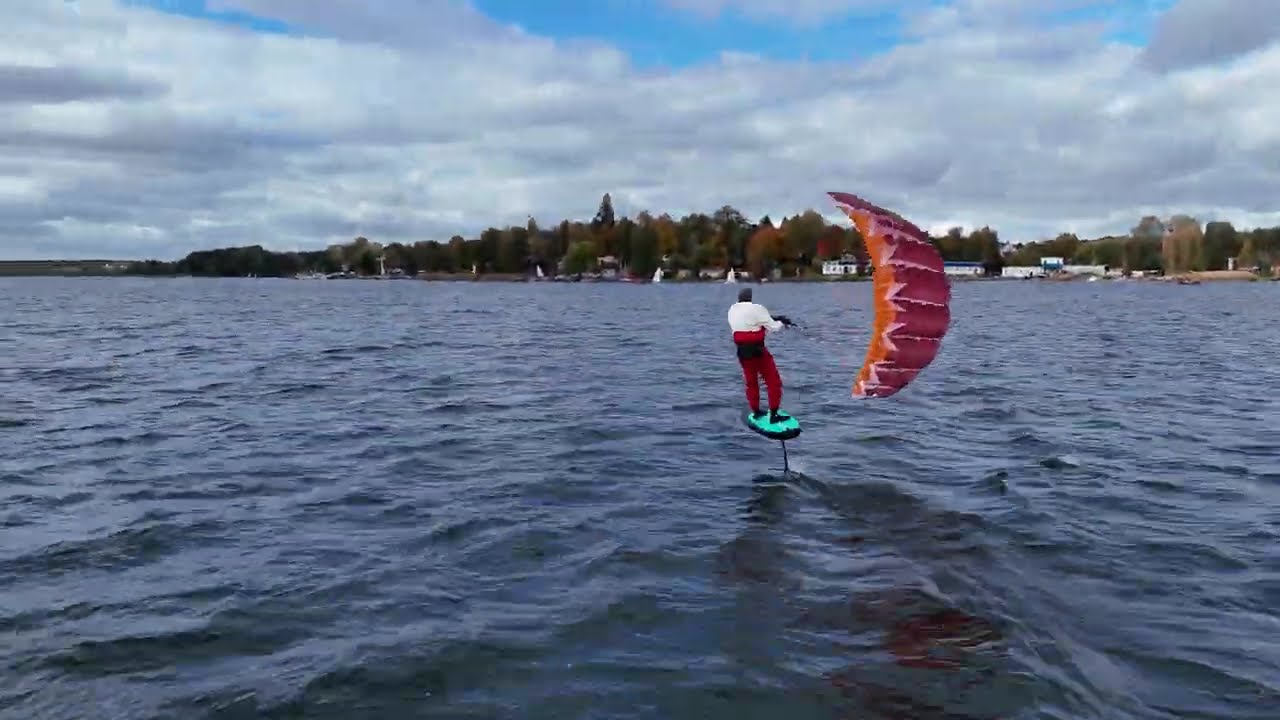 Smooth Pump & Glide! Parawing Session (92kg) in Low Wind, Poznań