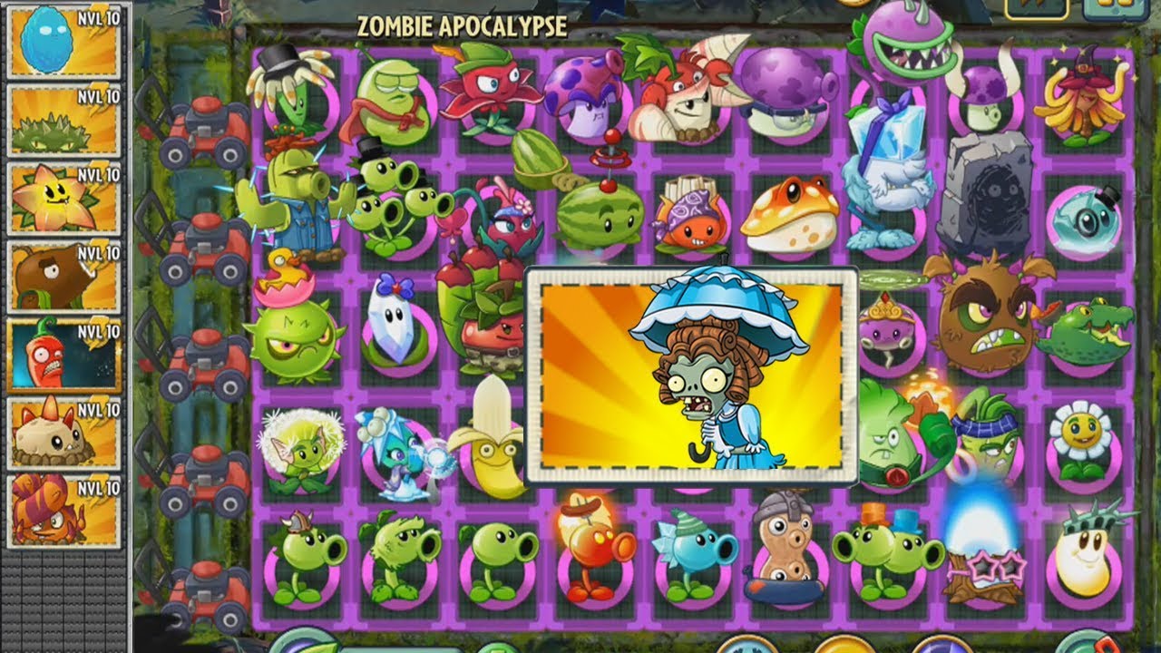 Plants vs Zombies 2 - 1000 Zombi Parasol vs Todas las Plantas