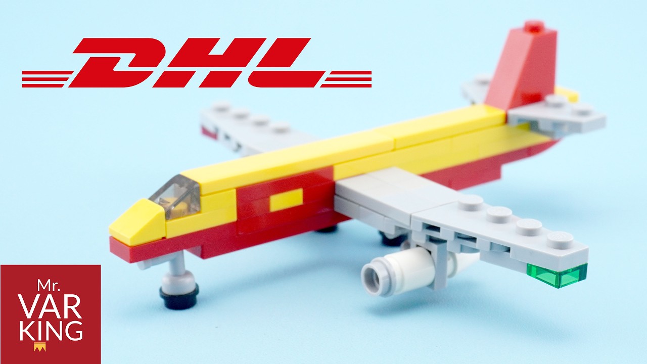 Учебное пособие LEGO: Boeing-767 в ретро-раскраске DHL.