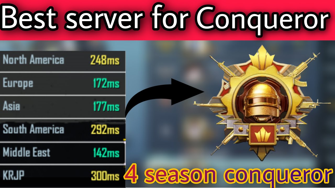 Which server is best for conqueror rank push in C1S4 |Pubg Mobile |