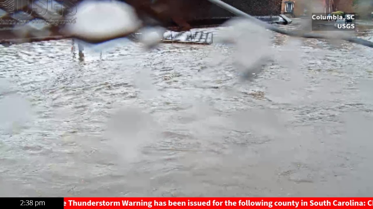 Flash flooding in Columbia, South Carolina