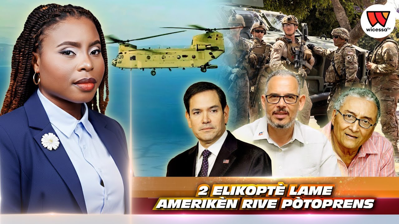Bwa mare!Depatman deta lage nouvèl..2 Elikoptè Lame amerikèn rive PAUP..Rubio bay detay..KPT dedoubl