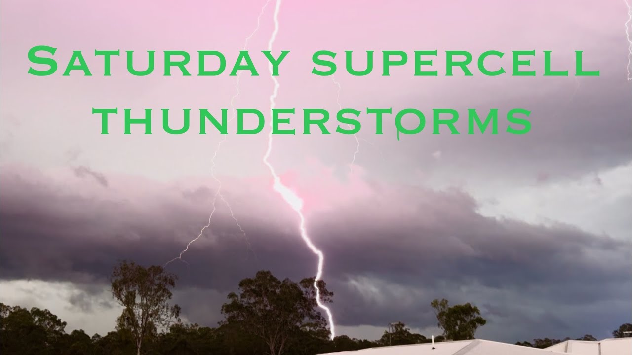 SUPERCELL THUNDERSTORMS 1st November 2025 #thunderstorm #severestorms #lightning #ipswichqld #fypシ 