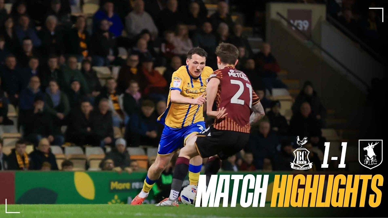 Bradford City v Mansfield Town Highlights