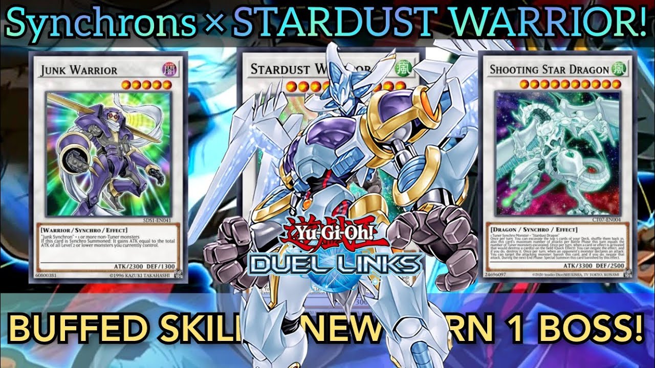 NEW STARDUST WARRIOR is HERE! SYNCHRONS *BUFFED* and NEW BOSS makes them STRONGER! [Duel Links]