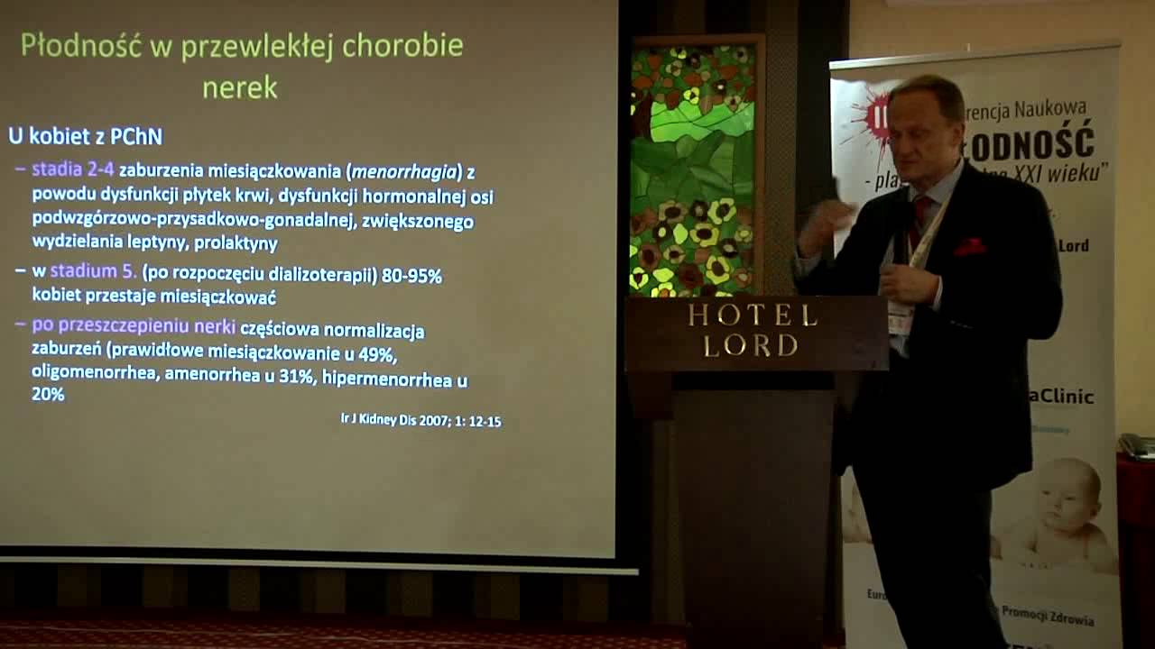 Przewlekłe choroby nerek: płodność i ciąża - prof. dr hab. n. med. Michał Nowicki