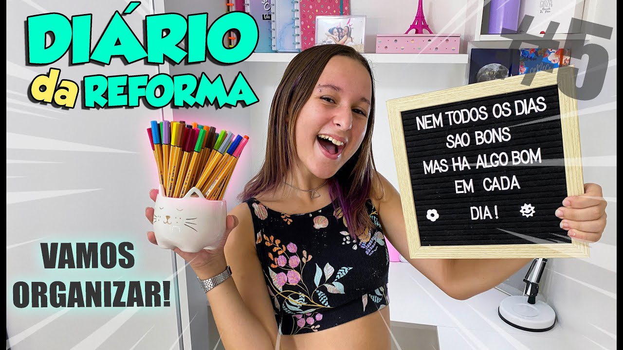 DIÁRIO DA REFORMA I ORGANIZANDO E DECORANDO MEU CANTINHO DE ESTUDOS