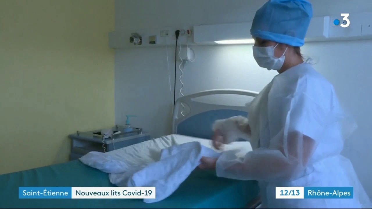 COVID19 - Reportage France 3 à la Clinique Mutualiste AESIO Santé à Saint-Etienne