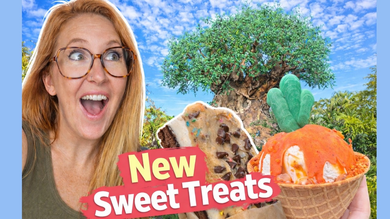 We Tried Animal Kingdom&rsquo;s VIRAL New Sweet Treats&hellip; Worth the Hype?! 🍦🔥Disney Worlds Sweets