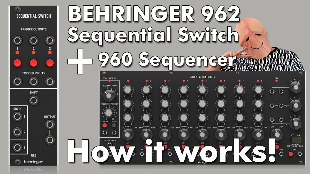 Behringer 962 sequential switch with Behringer 960 Sequential Controller System55 Combination