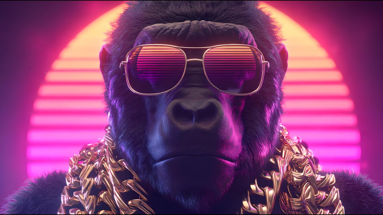 Groovy Gorilla | 80s Revival Synthwave / Retrowave / Dreamwave / Playful Aesthetic