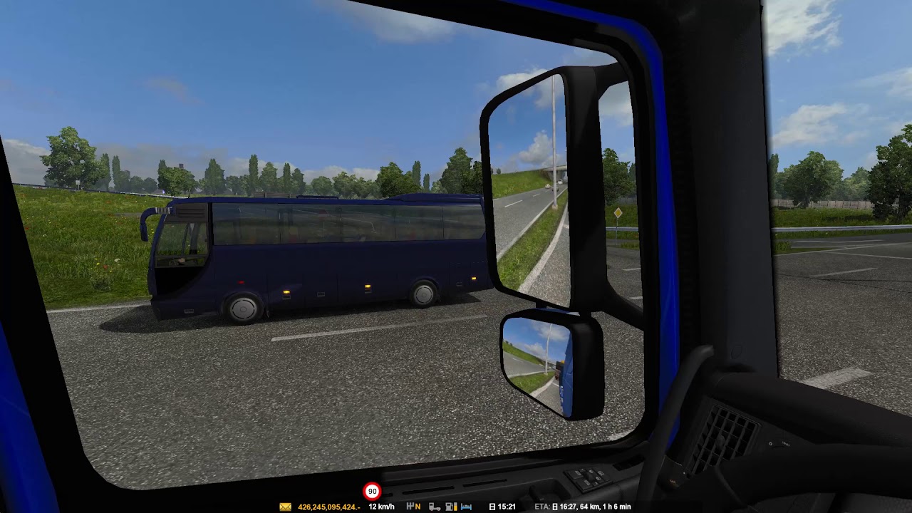 【ETS2 プレイ動画】無免許の高校生がトレーラー運転してみた！