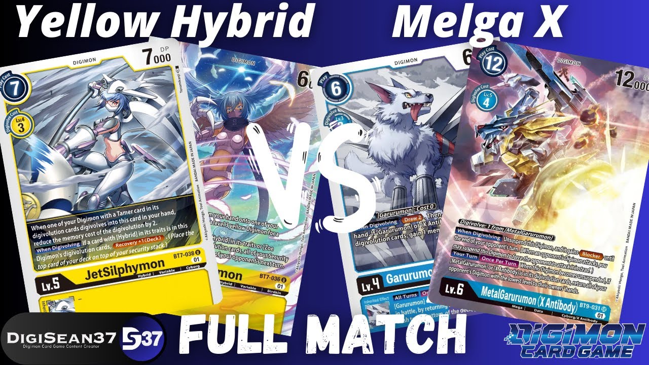 Yellow Hybrid VS MetalGarurumon X Antibody | Digimon Card Game | EX5 Animal Colosseum