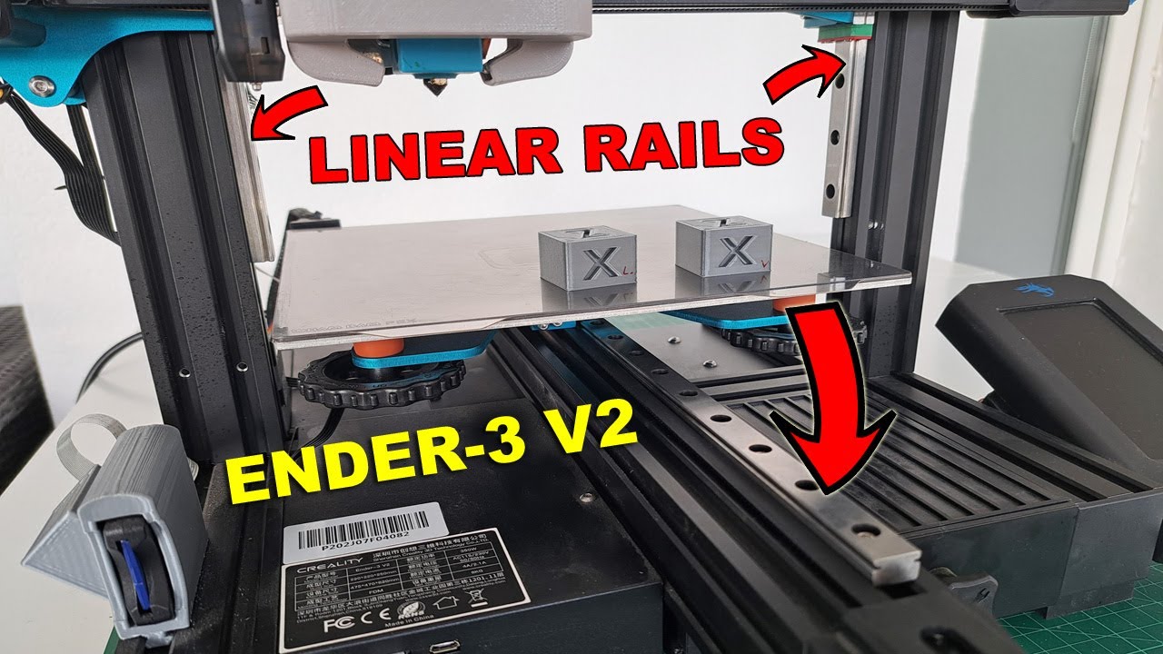 Ender-3 V2 linear rails upgrade - Dotbit BLV upgrade kit installing