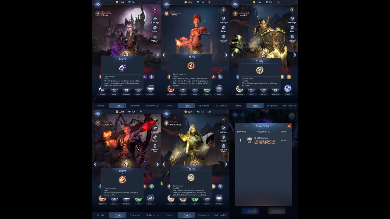Ascending to level 22 clan traits - Bloodline: Heroes of Lithas