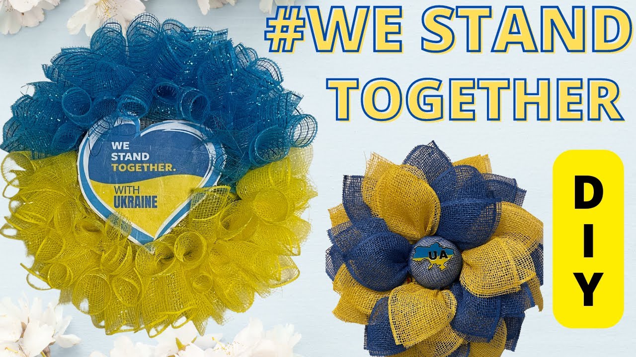Show Your Support to Ukraine with these easy and beautiful DIYs!