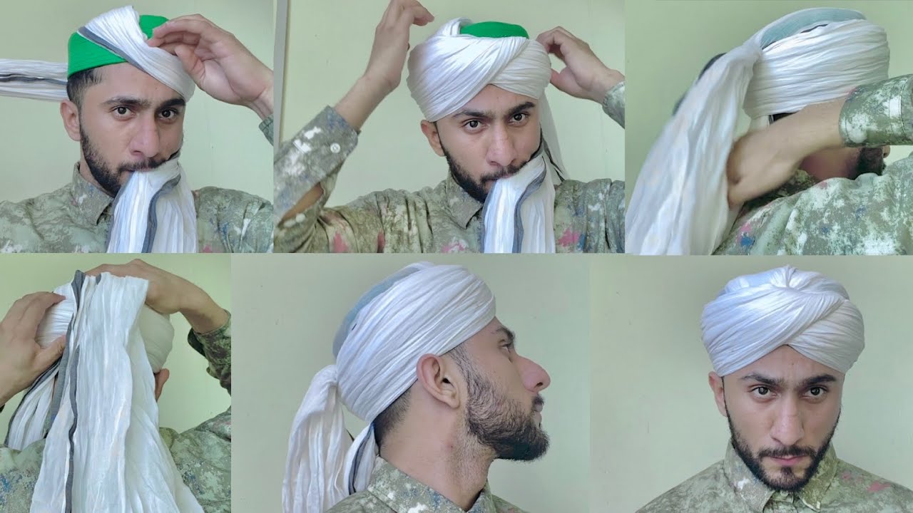 How To Tie Beautiful Amamah (turban) Tutorial || Majid shah