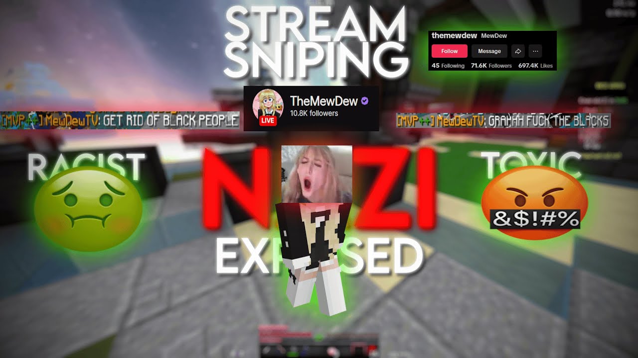 Stream Sniping This N*ZI RACIST E-Girl (Mewdew)