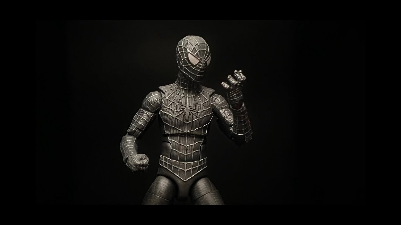 CUSTOM Marvel Legends Spider-Man 3 Black Costume Spider-Man (RAIMI) - Craft3D Creations: Ep.40