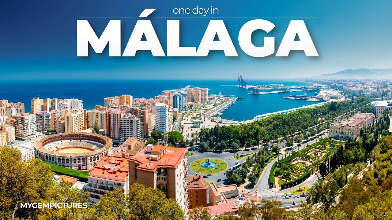 ONE DAY IN MALAGA (SPAIN) | 4K | Ciudad del paraiso (the paradise city) | music by MeFree