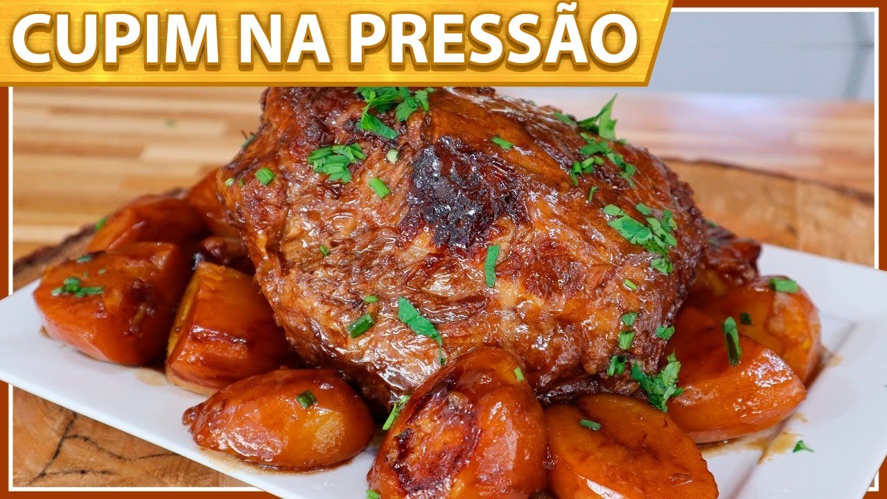 CUPIM NA PANELA DE PRESSÃO COM BATATAS I DESMANCHA NA BOCA DE TÃO MACIO