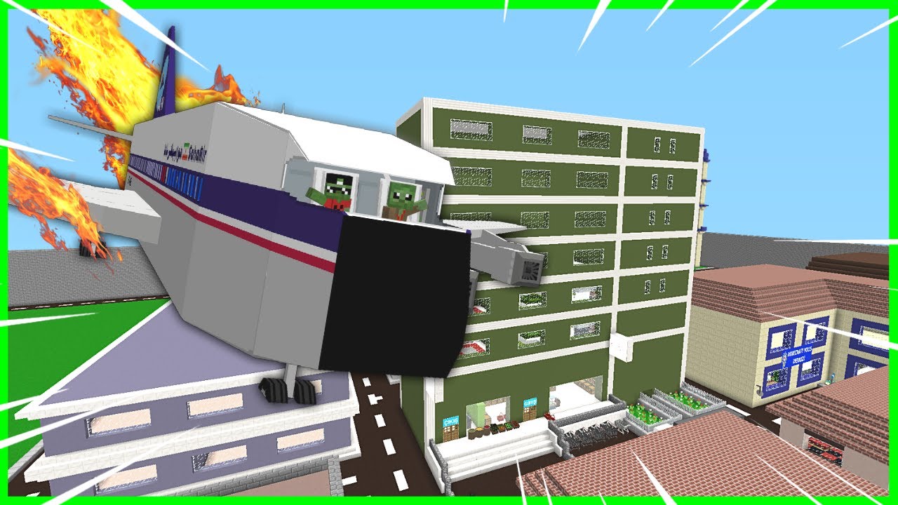 FAKİR ZOMBİ PİLOT OLDU UÇAK KAZASI YAPTI! 😱 - Minecraft
