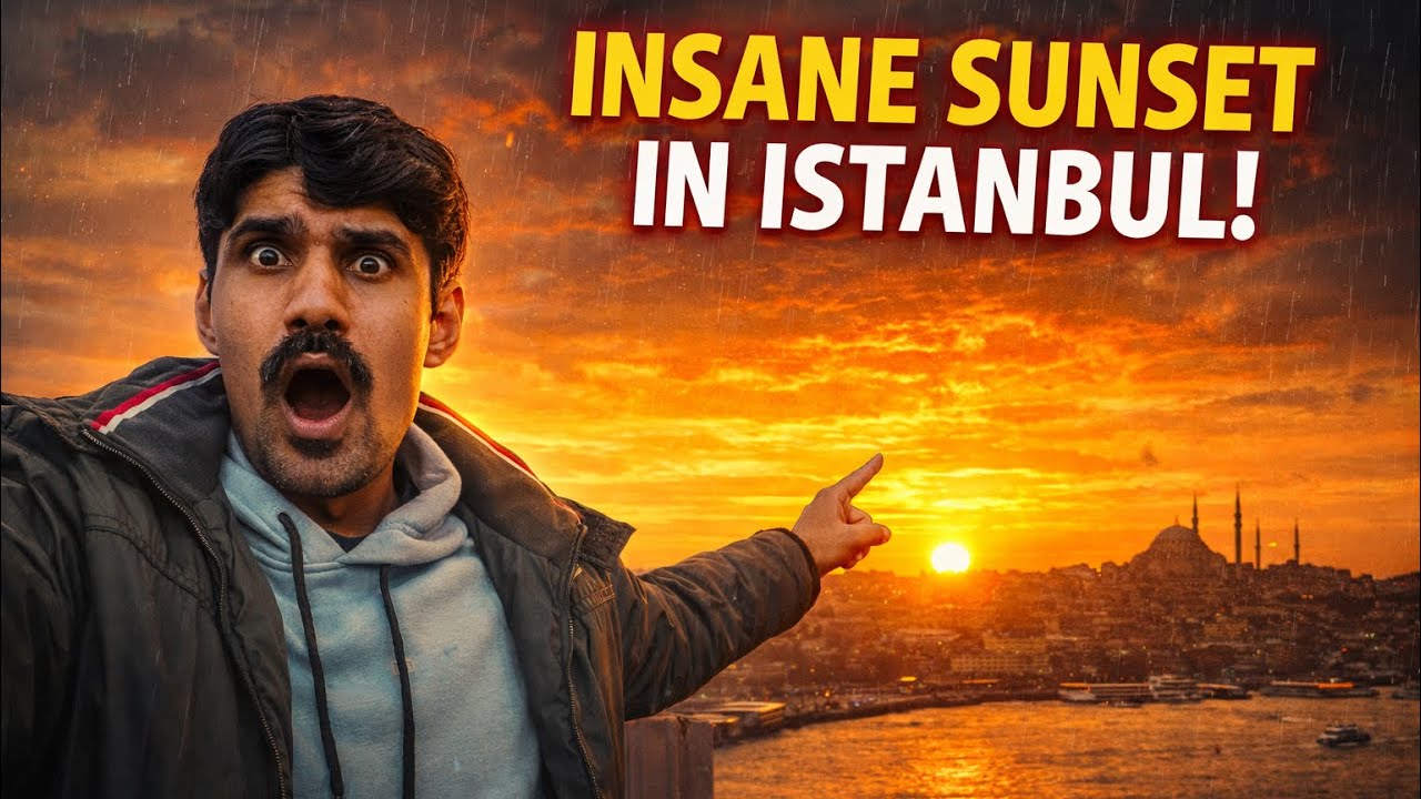 Beautiful view of Istanbul sunset 2026 😱😱