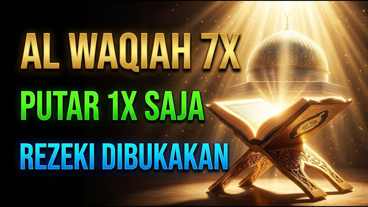 Putar Surah Al Waqiah 7X Sekali Saja Rezeki Mengalir Cepat