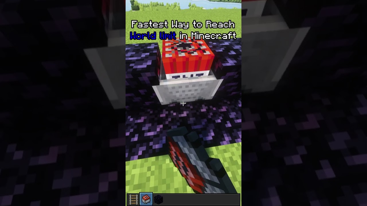 Fastest Way to Reach World limit in Minecraft #shorts #minecraft #viral