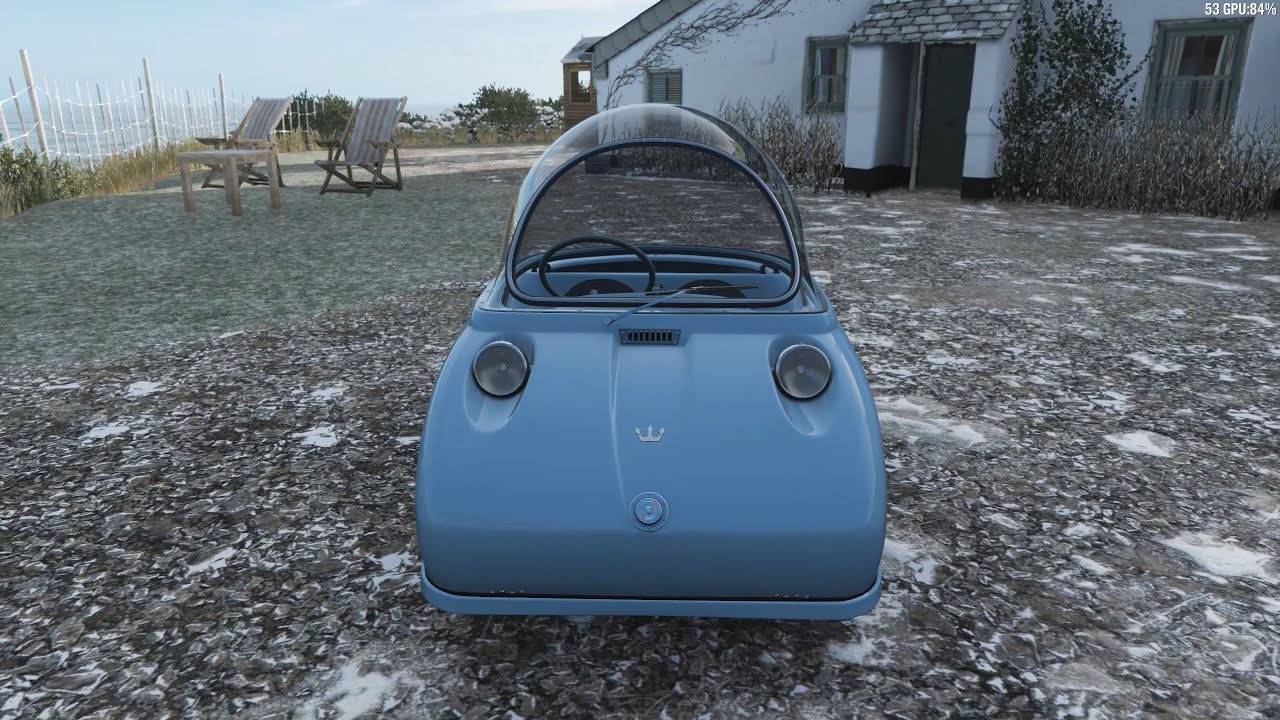 Forza Horizon 4 - 1965 Peel Trident - Car Show Speed Jump Crash Test . 1440p 60fps.