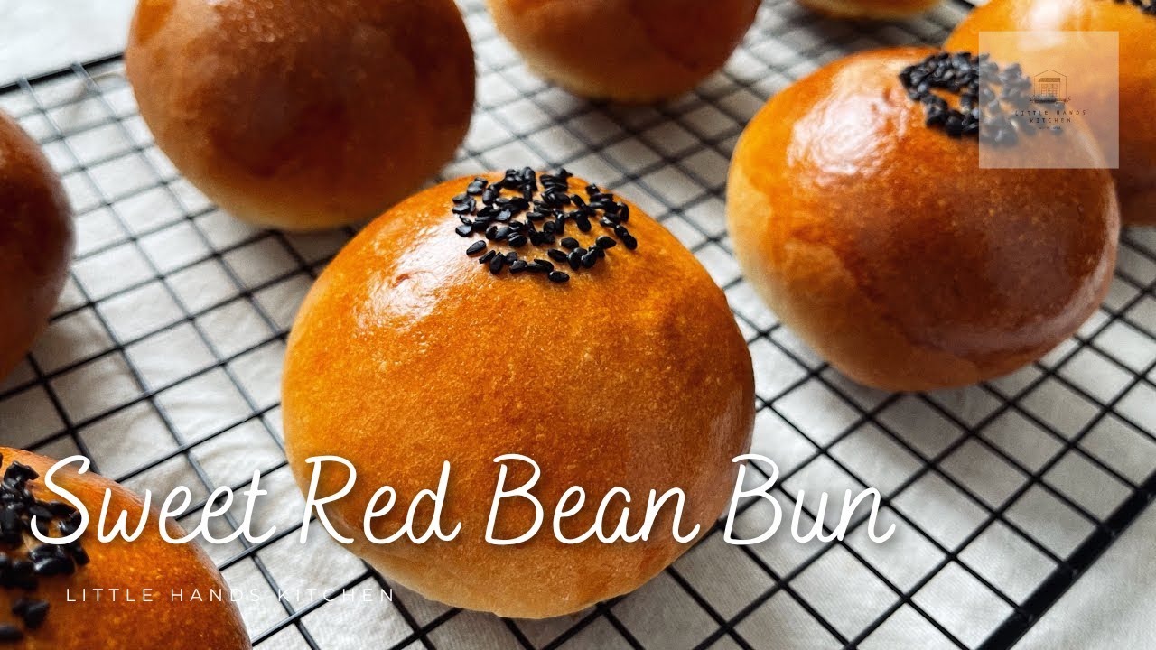How to make Soft and Round Japanese Sweet Red Bean Buns (Anpan) | Easy Home Baking Recipe Tutorial
