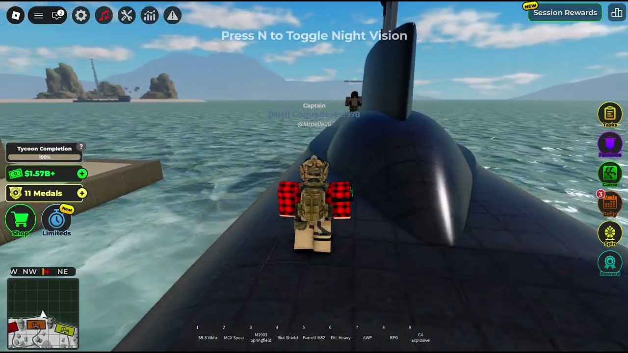 the brand new TYPHOON submarine!!! tour in war tycoon🔥